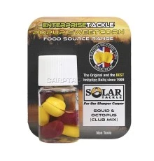 Искусственная плавающая насадка Enterprise Tackle Pop Up SOLAR Squid & Octopus CLUB MIX YELLOW Кальмар Осьминог